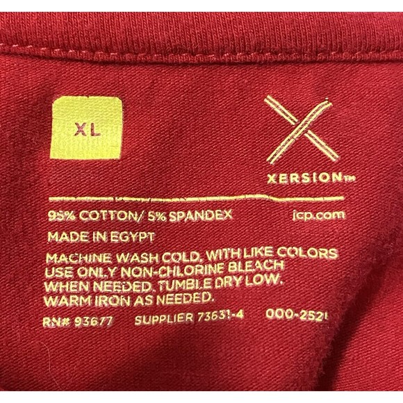 Xersion Men’s T-shirt/Size XL Red - Picture 3 of 3